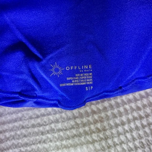 Aerie Royal Blue Flare Leggings - Picture 1 of 2